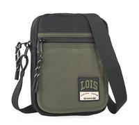 Lois - Borsa Uomo - Borsa a Tracolla Uomo. Borsello Uomo Tracolla - Marsupio Uomo Tracolla in Poliéster - Borsa Tracolla Uomo con Cinturino Regolabile, Nero
