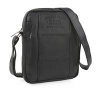Lois - Borsello Uomo Tracolla Pelle elegante da giorno, Borsello Tracolla compatto in vera pelle per ogni esigenza, Nero