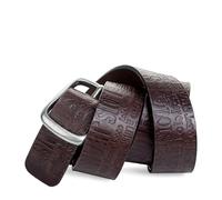 Lois - Cintura Uomo Vera Pelle - Cinta Uomo Pelle con Fibbia in metallo - Cinture da Uomo Flessibile - Cintura Pelle Uomo Alta Qualità - Cinture Uomo Elegante Cinta Uomo, Marrone