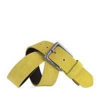 Lois - Cintura Uomo Vera Pelle - Flessibile e Resistente Cinta Uomo Pelle con Fibbia in metallo - Alta Qualità Elegante Cinta Uomo per Lavoro, uso Quotidiano - Cinture da Uomo Marca, Senape