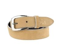 Lois - Cinture da donna Vera Pelle - Flessibile e Resistente Cintura Donna Pelle con Fibbia in metallo - Alta Qualità Elegante Cinture Donna per Lavoro, uso Quotidiano - Cintura Donna Sottile M, Beige