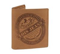 Lois - Portafoglio Uomo Pelle - Portafoglio e Portamonete - Portafoglio Uomo Slim con Scomparto per Carte - Portafogli Uomo Vera Pelle - Portafoglio Uomo Piccolo RFID, Marrone