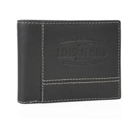 Lois - Portafoglio Uomo Pelle - Portafoglio e Portamonete - Portafoglio Uomo Slim con Scomparto per Carte - Portafogli Uomo Vera Pelle - Portafoglio Uomo Piccolo RFID, Nero