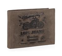 Lois - Portafoglio Uomo Pelle - Portafoglio e Portamonete - Portafoglio Uomo Slim con Scomparto per Carte - Portafogli Uomo Vera Pelle - Portafoglio Uomo Piccolo RFID, Marrone