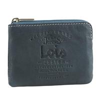 Lois - Portamonete Uomo Piccolo, Tascabile, Porta Spiccioli Uomo, Portaspiccioli Uomo, Borsellino Monete Uomo - Portachiavi Uomo, Portamonete Donna in Pelle Elegante, Blu