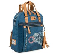Lois - Zaino Elegante e Chic Da Donna, Borsa Zainetto Firmato, Stile Blu