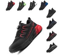 Loiston Scarpe Antinfortunistiche Uomo Donna Leggere Scarpe da Lavoro Scarpe Sicurezza Antiscivolo Son-2 Rosa EU44