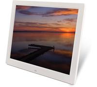 LoiYtrd 15-inch LED HD Digital Photo Frame Electronic Photo Frame Advertising Player Ultra-Thin Narrow Bezel(White)
