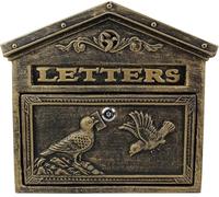 LoiYtrd Cassetta Postale a Gabbia for Posta Cassetta Postale a Parete Cassetta Postale retrò for Esterni Fattoria Cortile Giardino Lucchetto Cassetta Postale(B)