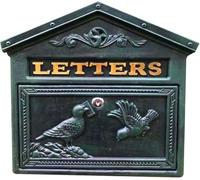 LoiYtrd Cassetta Postale a Gabbia for Posta Cassetta Postale a Parete Cassetta Postale retrò for Esterni Fattoria Cortile Giardino Lucchetto Cassetta Postale(C)