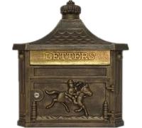 LoiYtrd Cassetta Postale da Parete for Esterni, Cassetta Postale in Stile Europeo, Cassetta Postale Creativa, Cassetta Postale retrò Antipioggia(C)