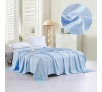 LoiYtrd Coperta rinfrescante - Jacquard a Forma di Cuore(Blue,180x230cm)