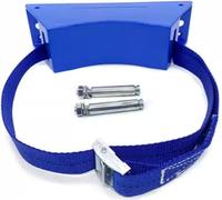 LoiYtrd Fisso Comune Supporto Fisso for bombole di Gas con Cinghia Regolabile da 39 Pollici e 2 Viti di Fissaggio, ripiano portaoggetti for bombole di Gas for la casa Portatile(Blue)