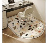LoiYtrd Protezione Multifunzionale for Pavimenti in Legno for sedie da Computer e sedie da Gioco con Stampe di Cartoni Animati(F,120 * 80cm)