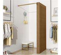 LoiYtrd Spogliatoio Portatile Semplice Spogliatoio su Guida Mobile, Incluso palo for Tende Parasole e Ganci(C,100x100cm)