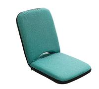 LoJax Sedia da Terra Moderna Imbottita con Schienale Cuscino da Meditazione Pieghevole Sedia con Schienale Regolabile Sedia Singola da Pavimento Portatile