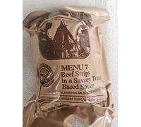 LoJo Surplus Genuine Military MRE Meals Ready to Eat with Inspection Date 2022 or Newer (Beef Strips in a Savory Tomato Sauce)
