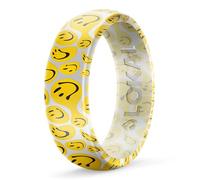 Lokai Anello in silicone per donne e uomini, ultra confortevole, anelli in silicone di alta qualità per uno stile di vita attivo, fedi nuziali in gomma resistente, traspirante, senza pietre preziose e