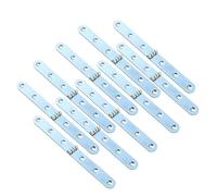 Lokatall 10 cerniere in metallo resistenti a 270 gradi, per porte di barche, per tavoli pieghevoli, scatole di legno, armadietti e progetti fai da te, 155 x 16 mm, argento