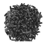 Lokatall 200 distanziatori per guarnizioni in vetro a forma di cuneo, guarnizioni per finestre in alluminio, livellamento pavimenti, spessore da 1 mm a 10 mm, nero (35 × 10 mm)