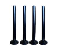 Lokatall Kit di 4 paia di coperture per tubi radiatori e coperture in plastica, 16 mm x 200 mm, per riscaldamento centralizzato, accessori per tubi del gas, decorazione per tubi del gas, tubi da