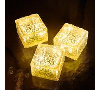 LOKAXXZU Luci di Mattoni solari - Patio Impermeabile Esterno e Decorazioni da Giardino (3 pacchi) per Patio, Cortile, passerella, Percorso