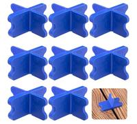 LOKAXXZU NKIY Quen 8 PCS Strumento distanziatore per la Ponte ABS, 4 Spessori Spacianti della Scheda (1/16 ", 1/8", 3/16 ", 1/4"), distanziali del Ponte Blu Assortiti per Un decking