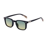 LOKAXXZU Occhiali da Sole da Guida all'aperto da Uomo Quadrati retrò alla Moda Rivetti alla Moda Decorazione Sfumature sfumate UV400 per Le Donne Occhiali da Sole Punk