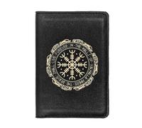 LOKAXXZU Portafogli autentici in pelle retrò medievale unica, borsetta di monete di lusso per il compleanno di Natale maschile, a molti stili Nordic Viking Symbol Amulet Wallet (Colore: B-Wallet 23)