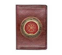 LOKAXXZU Portafogli autentici in pelle retrò medievale unica, borsetta di monete di lusso per il compleanno di Natale maschile, a molti stili Nordic Viking Symbol Amulet Wallet (Colore: B-Wallet 14)