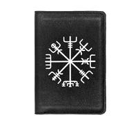 LOKAXXZU Portafogli autentici in pelle retrò medievale unica, borsetta di monete di lusso per il compleanno di Natale maschile, a molti stili Nordic Viking Symbol Amulet Wallet (Colore: B-Wallet 15)