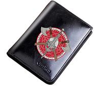 LOKAXXZU Portafoglio con cerniera tascabile vintage unica, borse corta in pelle di grande capacità, Simbolo vichingo Simbolo Amulet Porta della Carta Boy Boy Male No Novelty Gift, Black, Style 2
