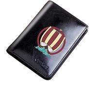 LOKAXXZU Portafoglio con cerniera tascabile vintage unica, borse corta in pelle di grande capacità, Simbolo vichingo Simbolo Amulet Porta della Carta Boy Boy Male No Novelty Gift, Nero, Stile 5