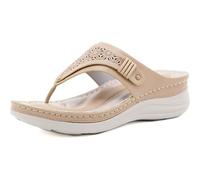 LOKAXXZU Sandali femminili di supporto per arco ortotico Flip Flops per perizoma per fascite plantare, piedi piatti e speroni del tallone, piede di piede post sandali interni all'aperto