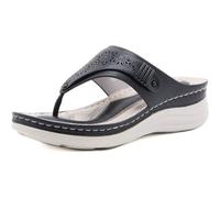 LOKAXXZU Sandali femminili di supporto per arco ortotico Flip Flops per perizoma per fascite plantare, piedi piatti e speroni del tallone, piede di piede post sandali interni all'aperto