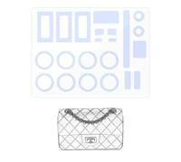 LokChuiDor Pellicola protettiva hardware, compatibile con Chanel 2.55 (medio/piccolo). Adesivo per hardware trasparente, antigraffio, trasparente