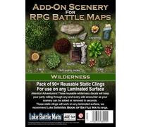 Loke BattleMats RPG Map Stickers - Wilderness (da 2 a 10 giocatori, 14+)