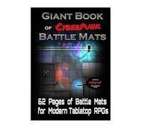 Tappetino da battaglia gigante del libro di Cyberpunk di Loke BattleMats