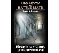Loke Big Book of Battle Mats Cells & Shrines - Lay Flat Wipe Clean Fantasy RPG Mappe con gettoni e contenuto 5E per avventure da tavolo