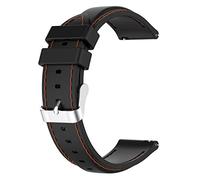 LOKEKE Cinturino di ricambio per TicWatch Pro 3, 22 mm, in silicone, per TicWatch Pro 3/3 LTE (silicone nero), Silicone