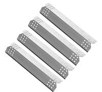 LOKHING 97371 (4 Pezzi) Piastre riscaldanti in Acciaio Inox per Modelli Sochef, Campingaz, Char-Broil, CCLIFE e Altri Modelli di Grill a Gas