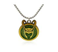 LOKI Collana Con Ciondolo Ufficiale Marvel Disney+ Men Simbolo Casco