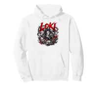Loki Dark Chaos Norreno Dio Loki Mitologia Potere Felpa con Cappuccio