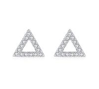 LOKILOKI 32 Style 925 Sterling Silver Fashion Hearts Clear Cz Orecchini A Bottone Turchesi per Le Donne Gioielli Semplici da Sposa Raffinati