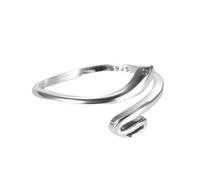 LOKILOKI Nuovo Anello Serpente in Argento 925 per Uomo Donna Punk Goth Serpente Moda Regolabile Animali Anelli Regali di Compleanno per Feste in Stile Punk