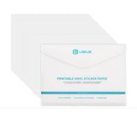 LOKLiK A4 - Carta adesiva in vinile opaca, stampabile, per stampe creative e applicazioni diversificate, confezione da 20 fogli
