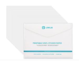 LOKLiK A4 - Carta adesiva in vinile opaca, stampabile, per stampe creative e applicazioni diversificate, confezione da 20 fogli