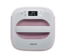 LOKLIK - Pressa a Caldo per Personalizzare T-shirt, Maglioni, Coperte, Asciugamani, Borse Tote, Zaini e Altri Tessuti 25,5 x 25,5 cm - Portatile