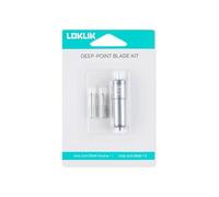 LOKLIK iCraft - Kit di lame di ricambio per taglio vinile, lame standard a 60°, compatibili con macchine da taglio LOKLIK iCraft e supporto per lama di ricambio, confezione da 2