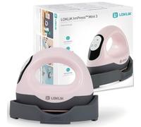 LOKLIK Impress Mini 3 - Spremiagrumi per magliette, borse, tazze, cappelli e altri tessuti, strumento manuale per decorare e fai da te, perfetto per piccoli progetti di artigianato (Rosso)